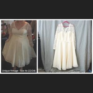 Unique Vintage—Vintage-inspired Midi Wedding Dress